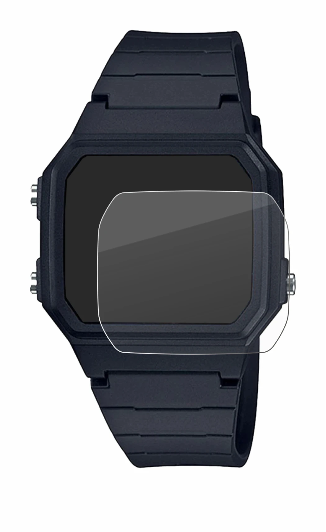 Image of the device Casio Unisex F-91W with a wide variety of screen protectors.