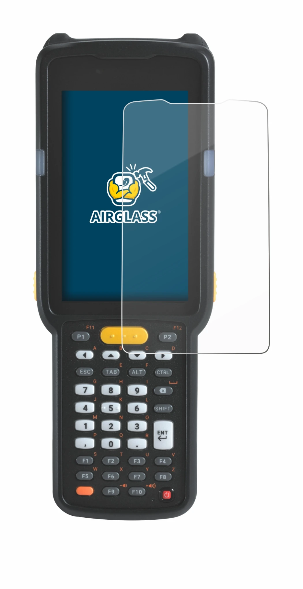 Image of the device Zebra MC330 with a wide variety of screen protectors.