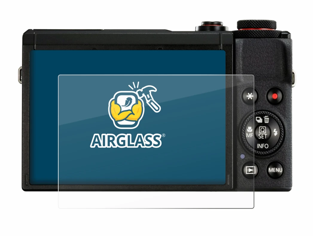 Image of the device Canon PowerShot G7 X Mark III with a wide variety of screen protectors.