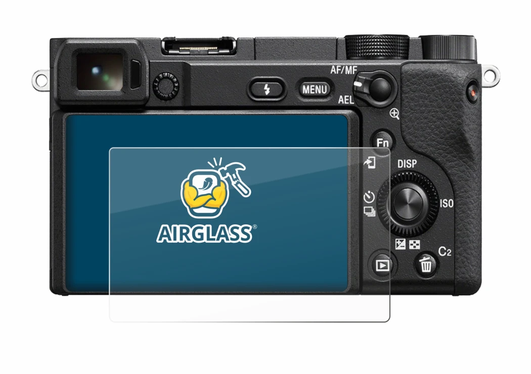 Image of the device Sony Alpha 6100 with a wide variety of screen protectors.
