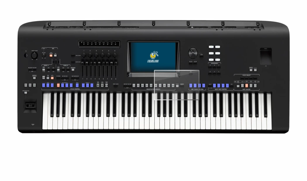 Image of the device Yamaha Genos with a wide variety of screen protectors.