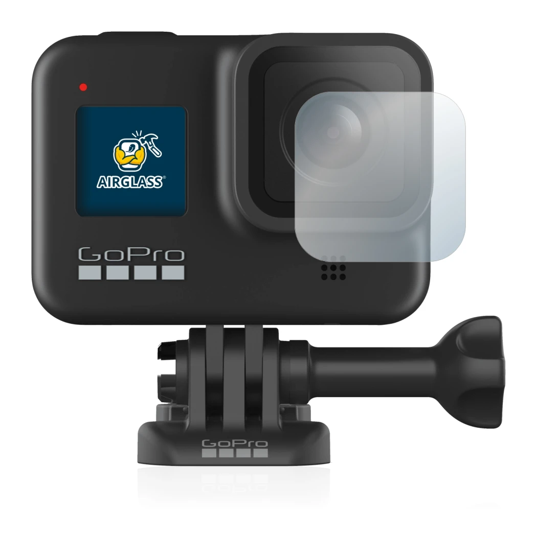 Image of the device GoPro Hero 8 Black (Lens) with a wide variety of screen protectors.