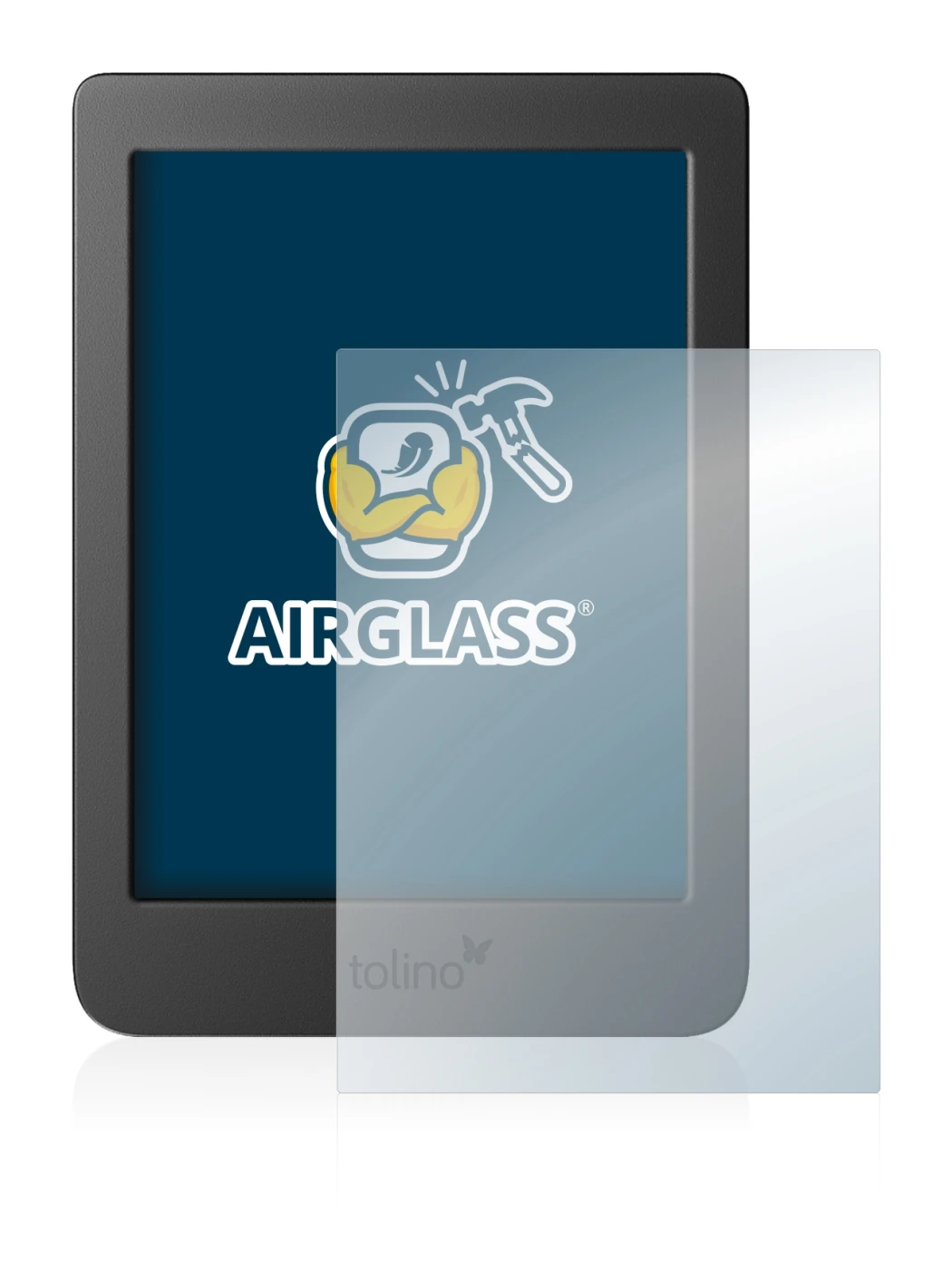 Image of the device Tolino Page 2 with a wide variety of screen protectors.