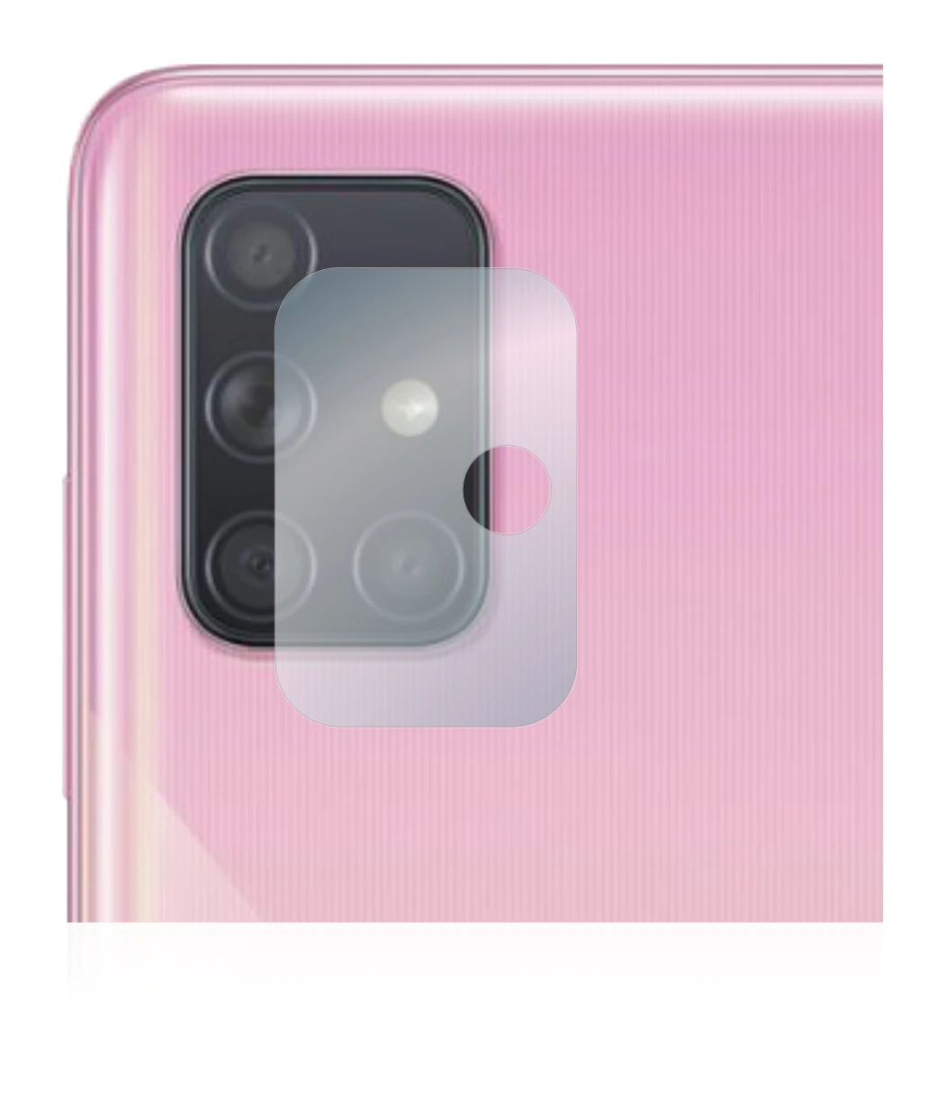 Image of the device Samsung Galaxy A51 (ONLY Camera Lens) with a wide variety of screen protectors.