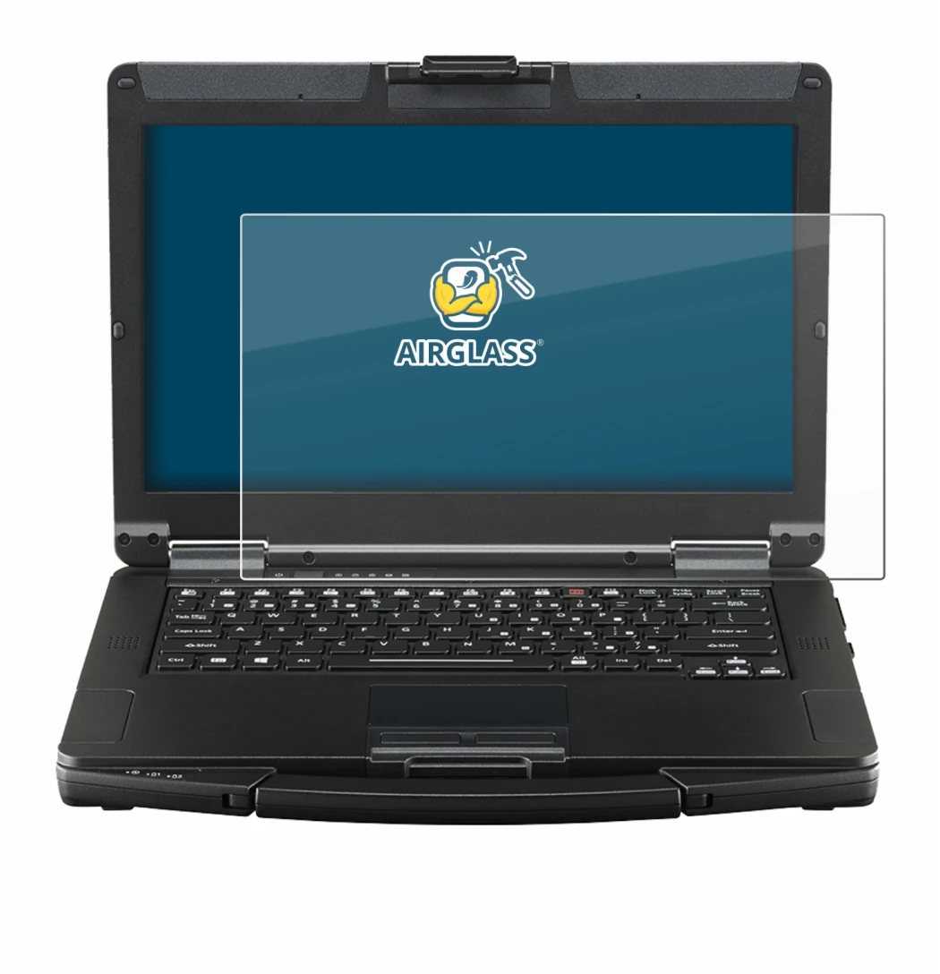 Image of the device Panasonic Toughbook FZ-55 Touch with a wide variety of screen protectors.