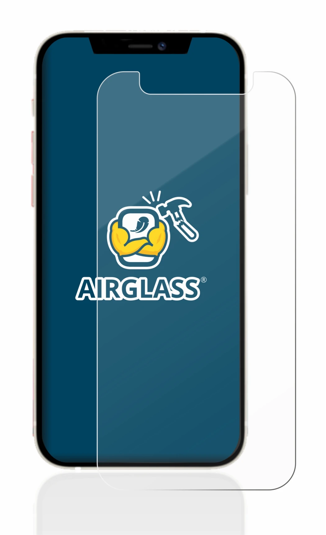 Image of the device Apple iPhone 12 mini with a wide variety of screen protectors.