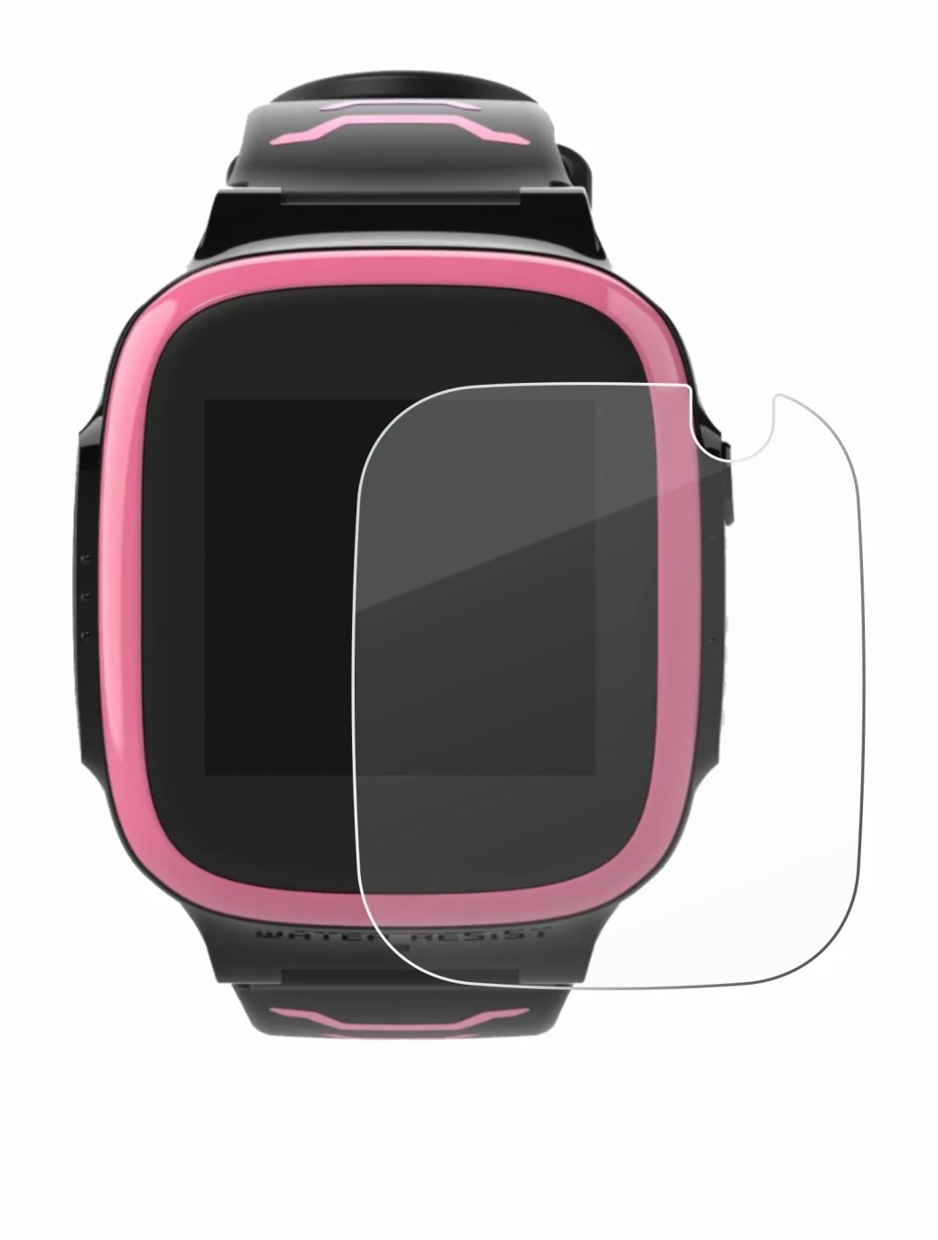 Image of the device Xplora X5 Play with a wide variety of screen protectors.