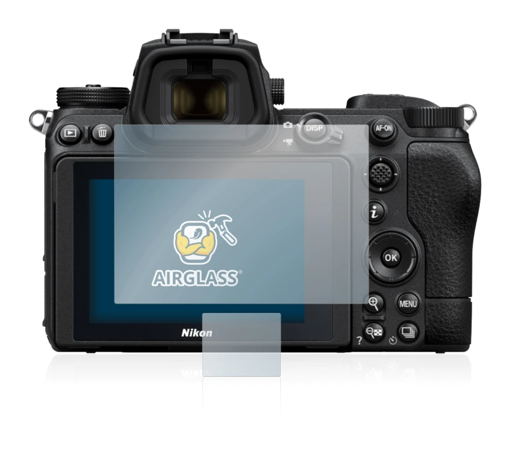 Image of the device Nikon Z 7 II with a wide variety of screen protectors.