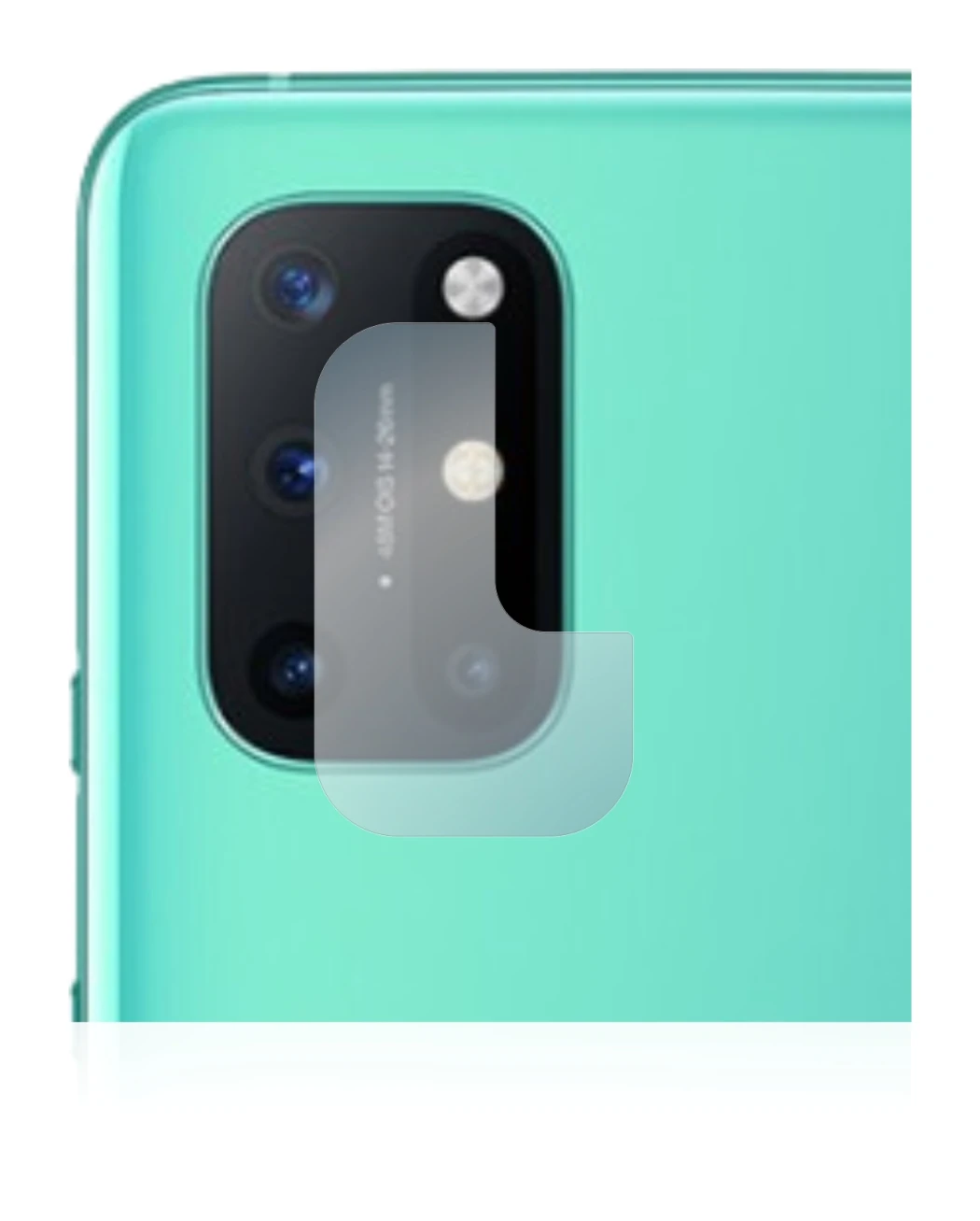 Image of the device OnePlus 8T (ONLY Camera Lens) with a wide variety of screen protectors.