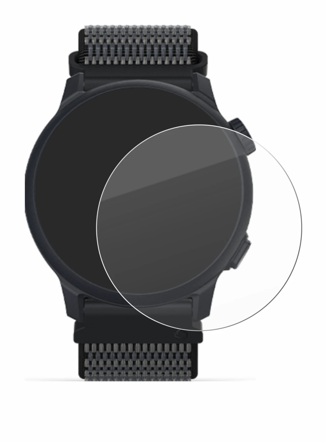 Image of the device Coros Pace 2 with a wide variety of screen protectors.