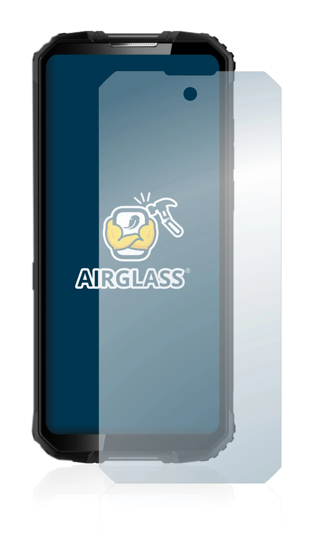 Image of the device Oukitel WP10 5G with a wide variety of screen protectors.