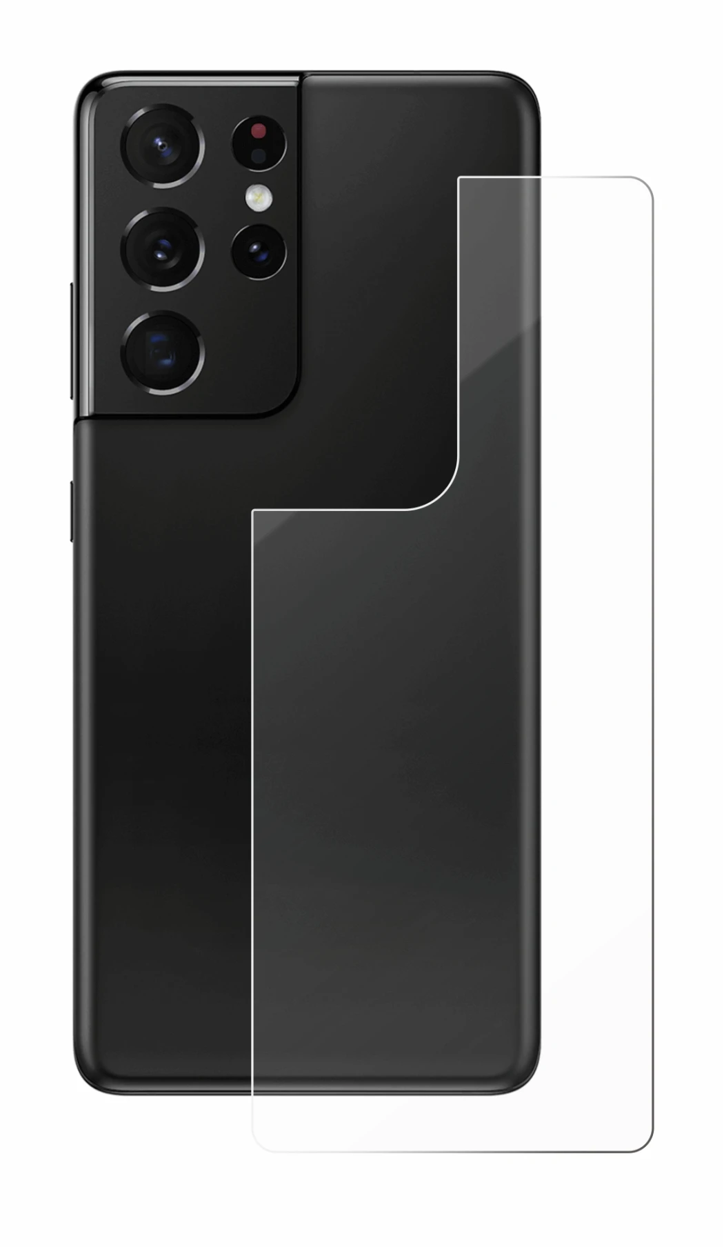 Image of the device Samsung Galaxy S21 Ultra 5G (Back) with a wide variety of screen protectors.