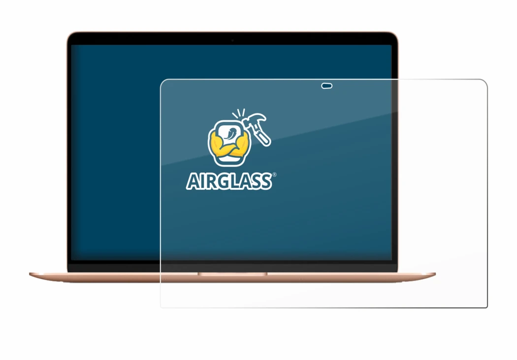 Image of the device Apple MacBook Air M1 2020 with a wide variety of screen protectors.