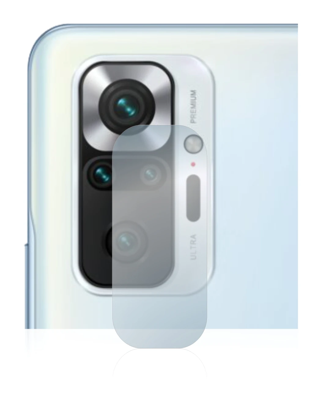 Image of the device Xiaomi Redmi Note 10S (ONLY Camera Lens) with a wide variety of screen protectors.