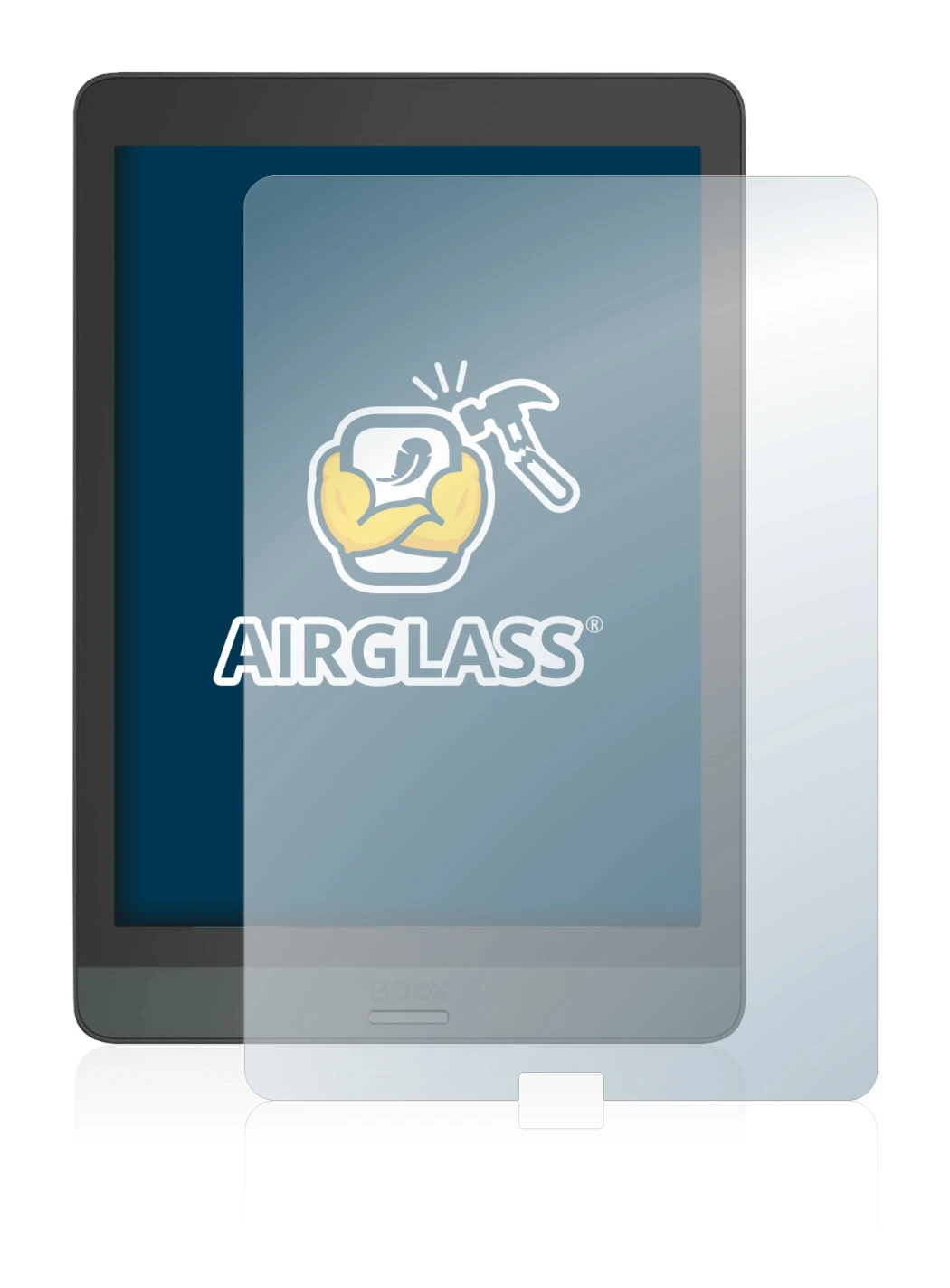 Image of the device Boox Nova 3 with a wide variety of screen protectors.