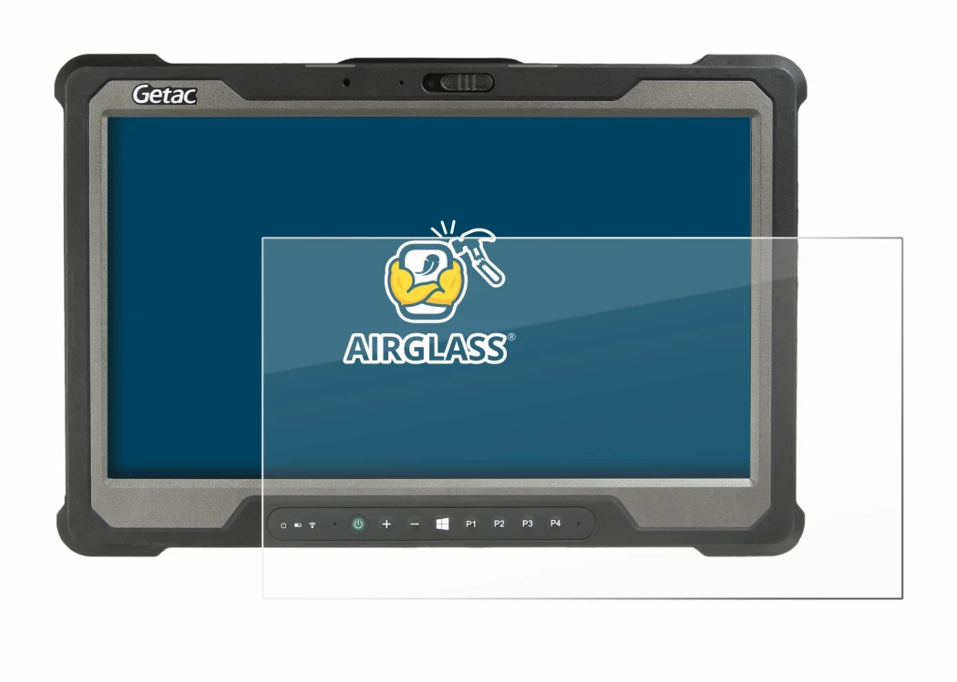 Image of the device Getac A140 with a wide variety of screen protectors.