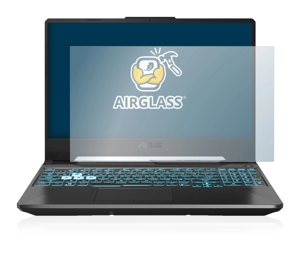 Image of the device ASUS TUF Gaming A15 with a wide variety of screen protectors.