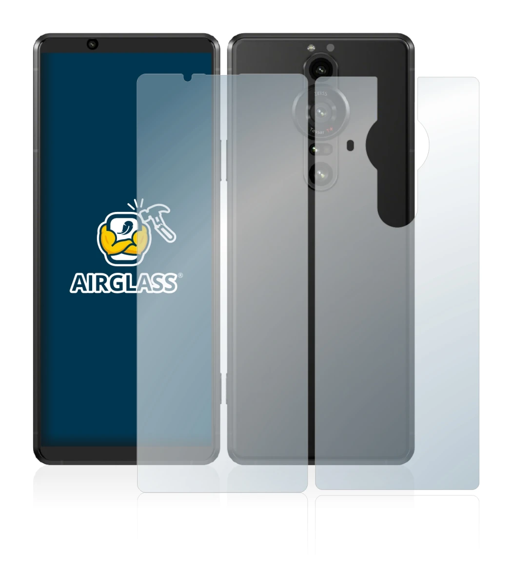 Image of the device Sony Xperia Pro-I (Front+Back) with a wide variety of screen protectors.