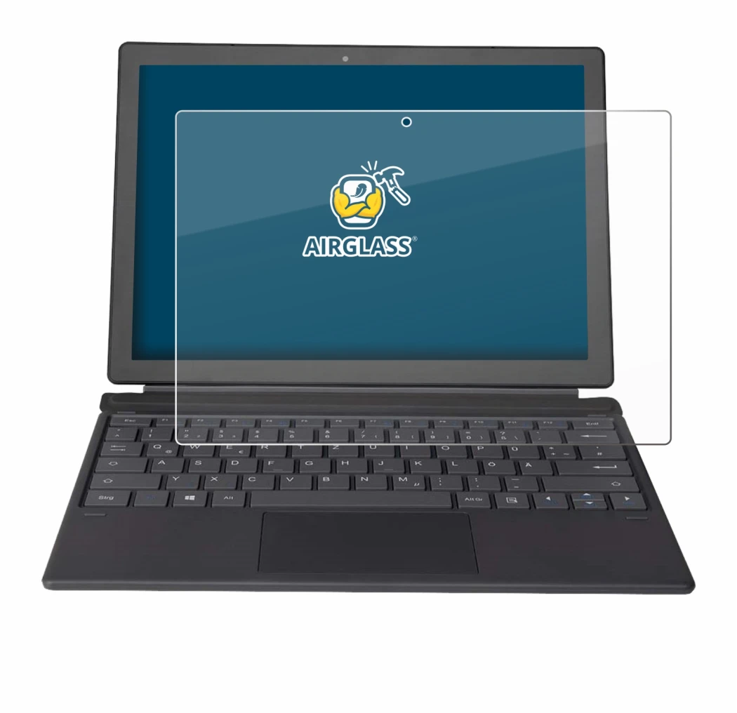 Image of the device Wortmann Terra Pad 1262 with a wide variety of screen protectors.