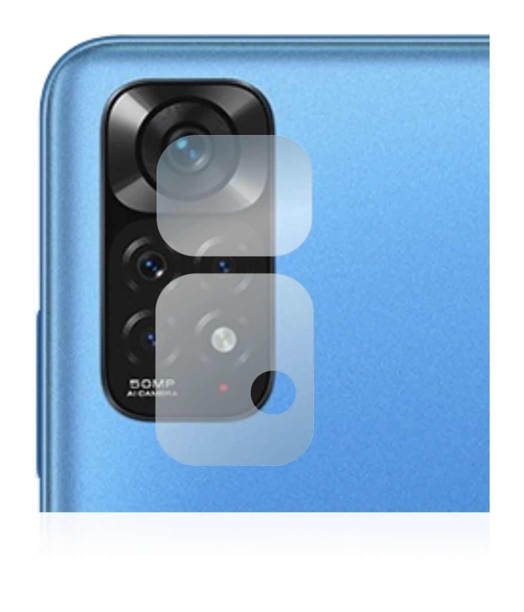 Image of the device Xiaomi Redmi Note 11 (ONLY Camera Lens) with a wide variety of screen protectors.
