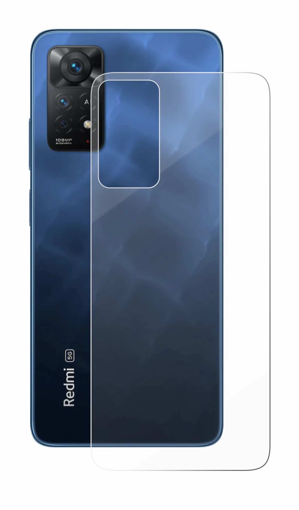 Image of the device Xiaomi Redmi Note 11 Pro 5G (Back) with a wide variety of screen protectors.