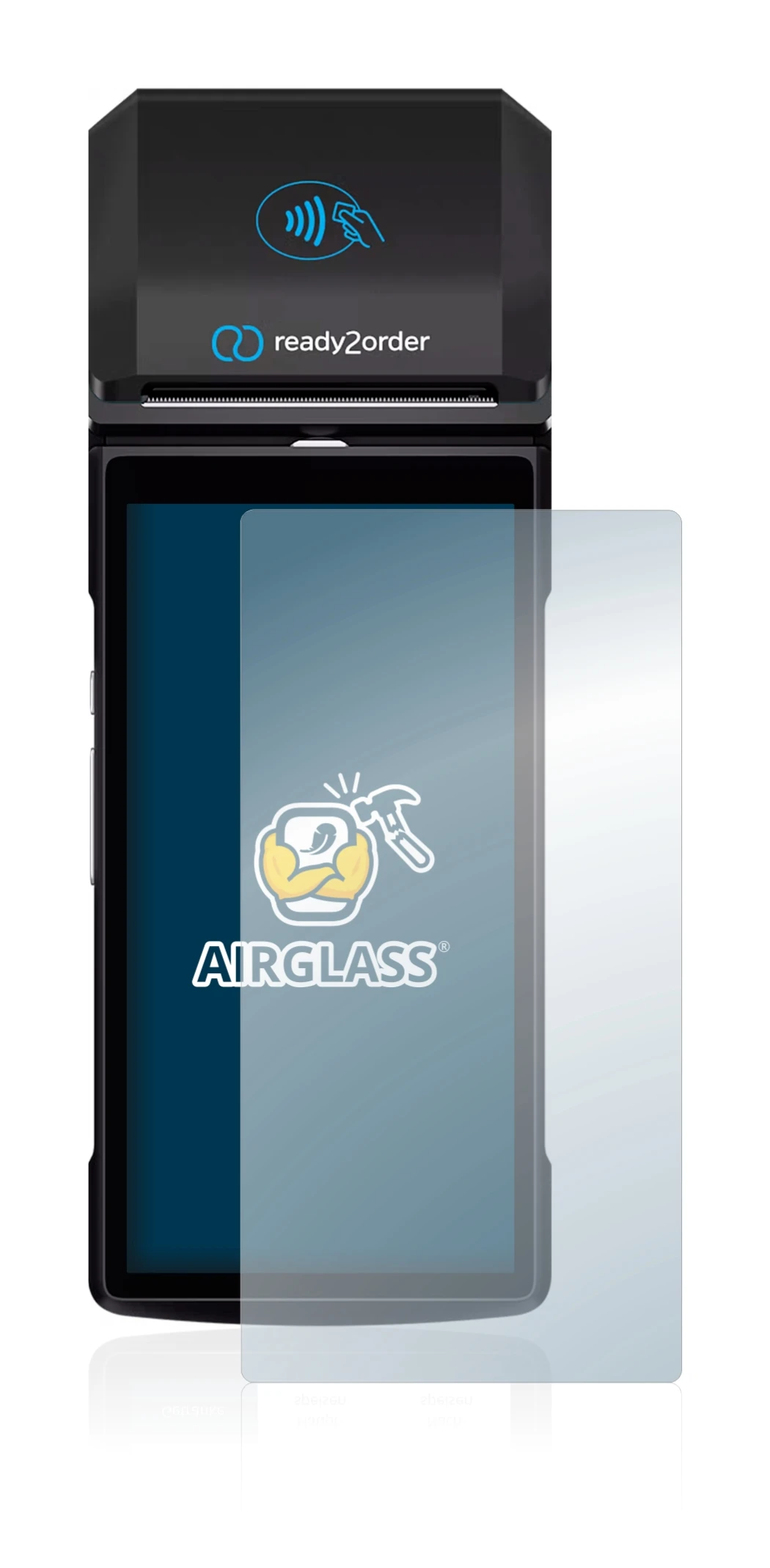 Image of the device Ready2order ReadyGo with a wide variety of screen protectors.