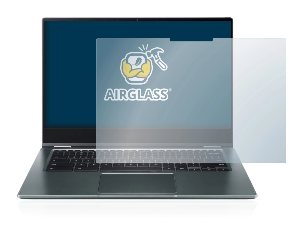 Image of the device Acer Chromebook Spin 514 with a wide variety of screen protectors.