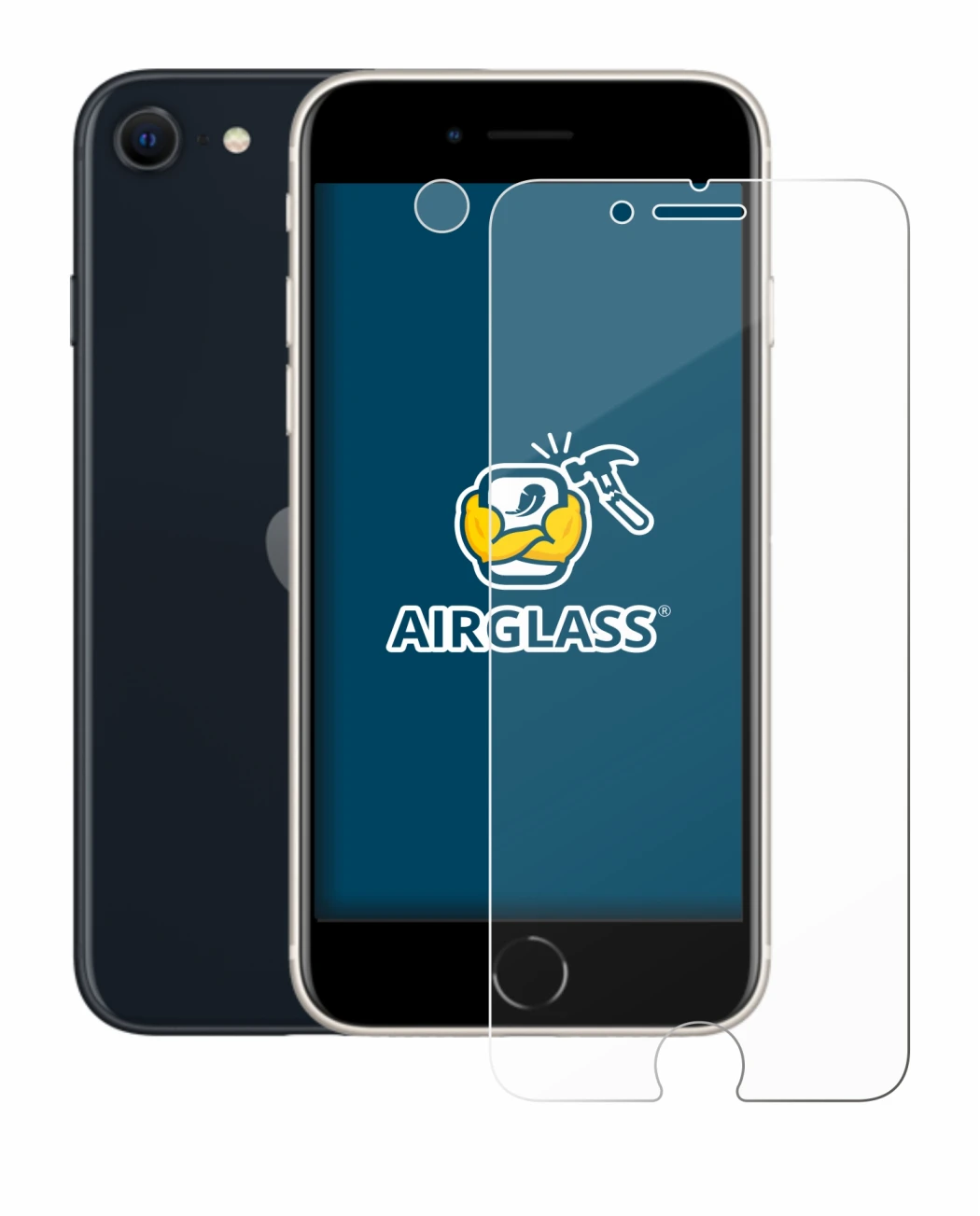 Image of the device Apple iPhone SE 3 2022 (Front+Camera) with a wide variety of screen protectors.