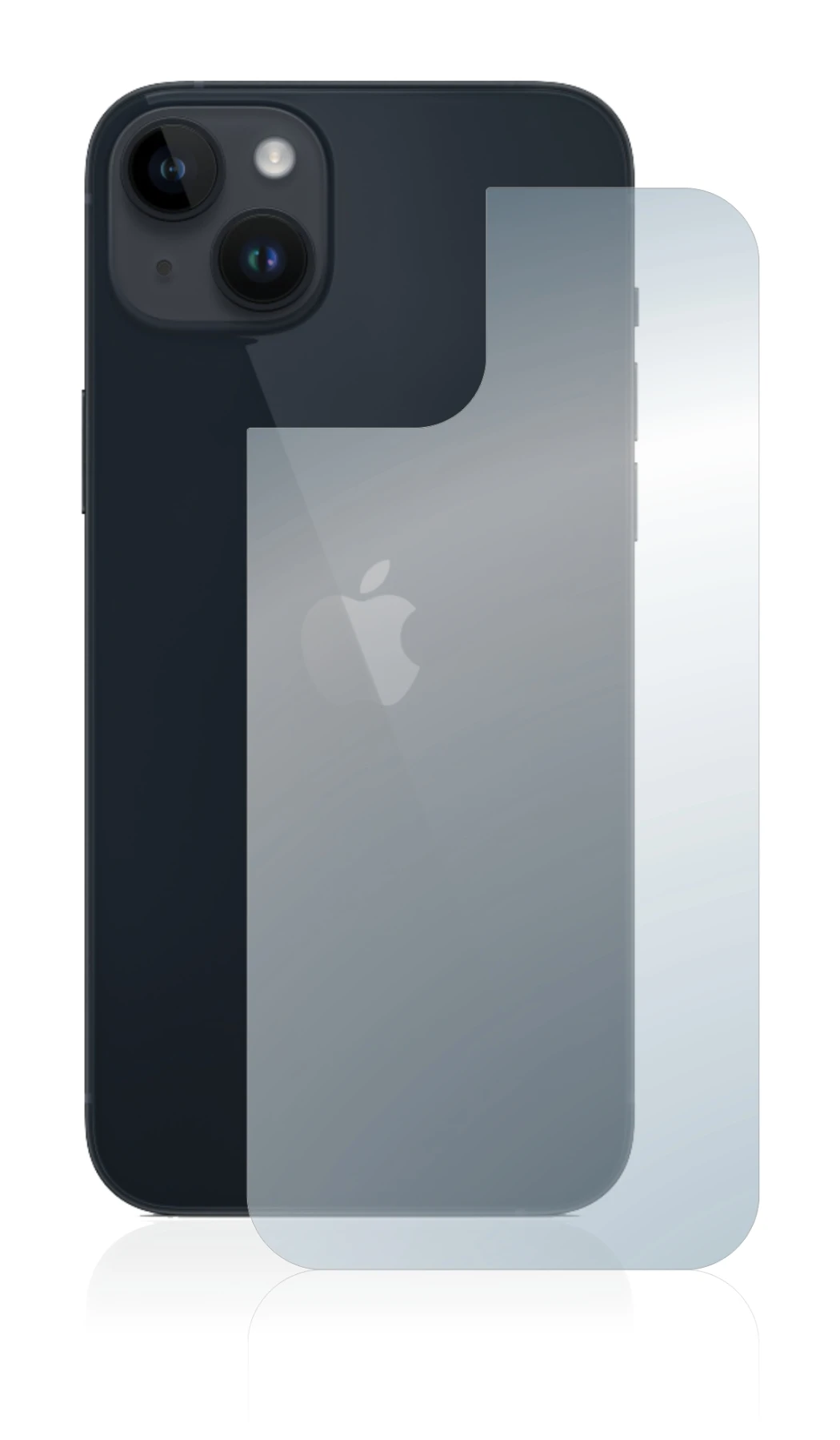 Image of the device Apple iPhone 14 Plus (Back) with a wide variety of screen protectors.