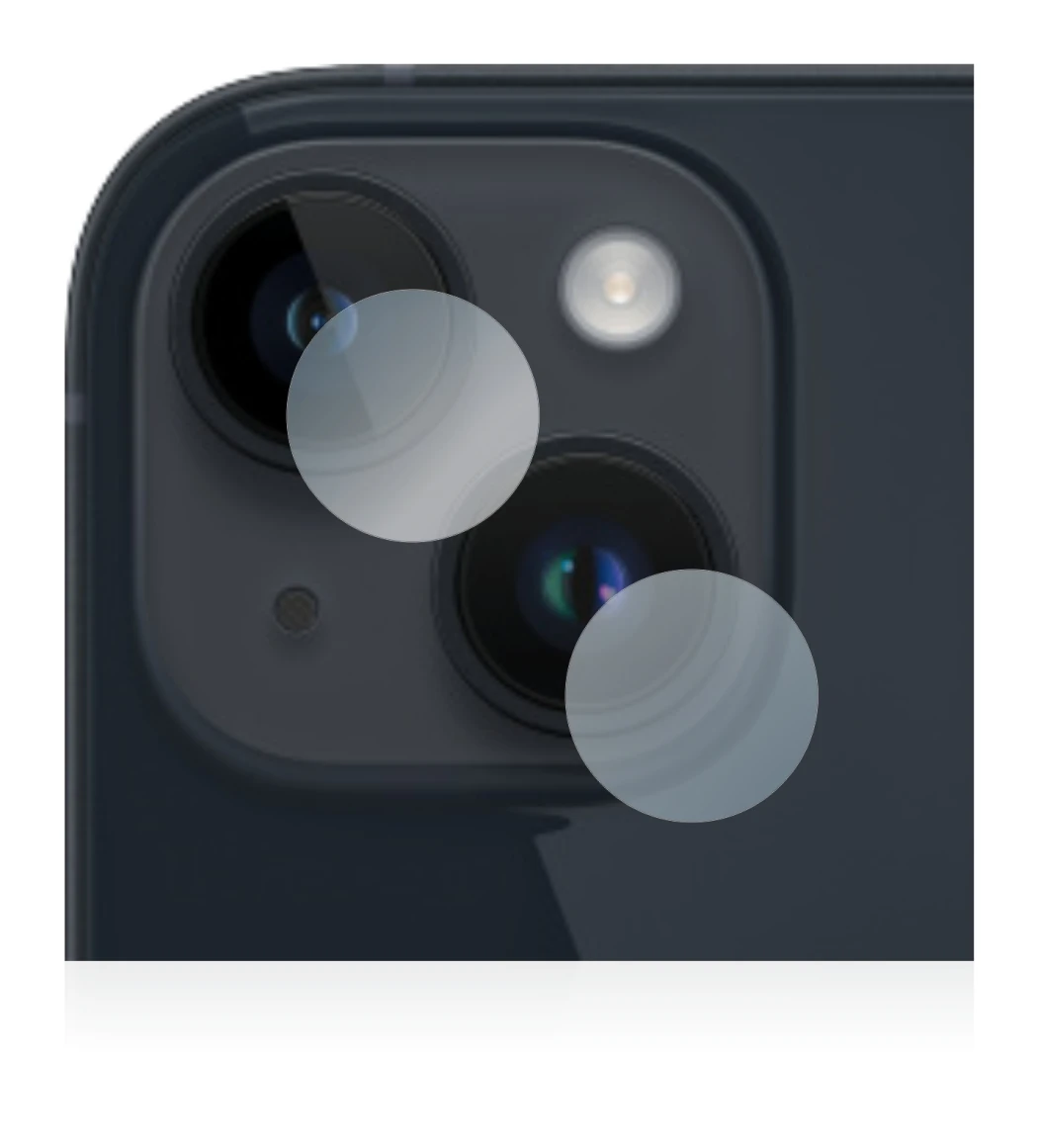 Image of the device Apple iPhone 14 Plus (ONLY Camera Lens) with a wide variety of screen protectors.