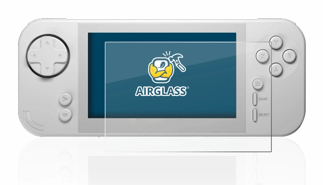 Image of the device Evercade EXP with a wide variety of screen protectors.