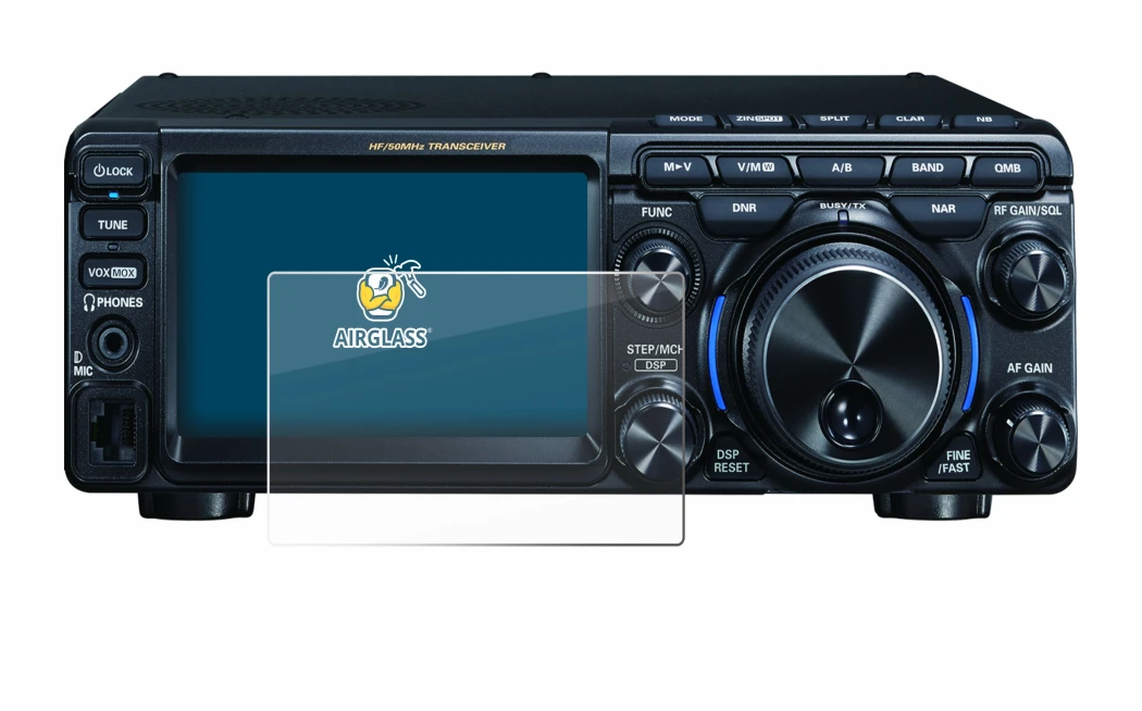 Image of the device Yaesu FT-710 with a wide variety of screen protectors.