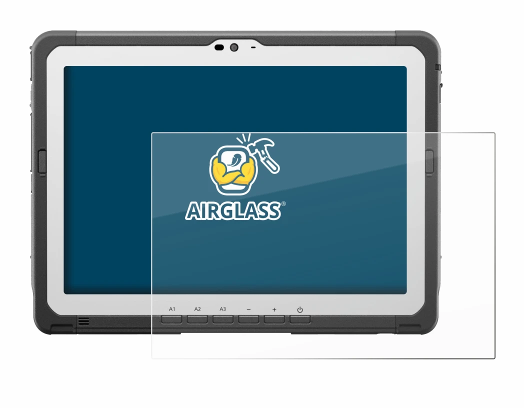 Image of the device Panasonic Toughbook FZ-A3 with a wide variety of screen protectors.