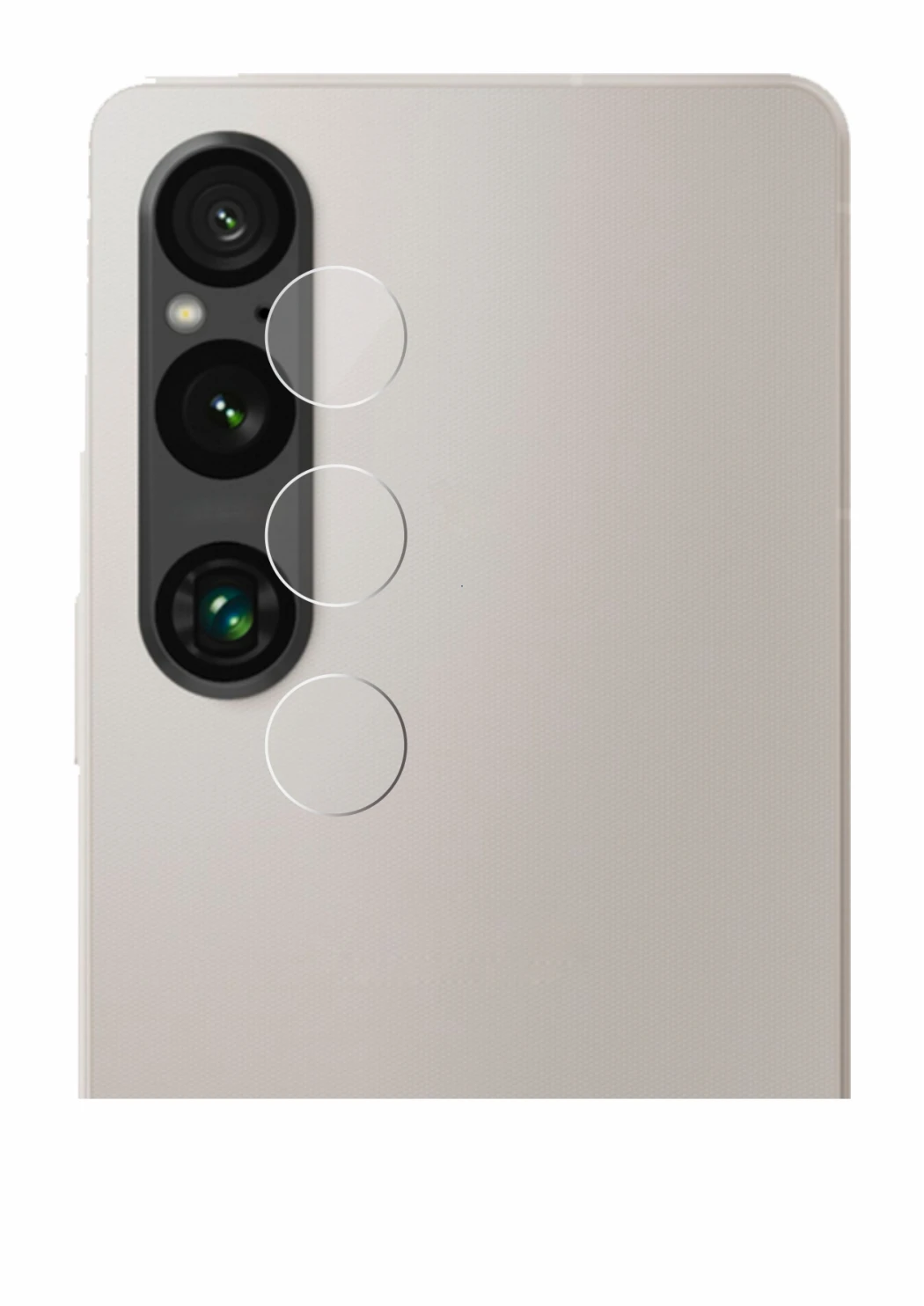 Image of the device Sony Xperia 1 V (ONLY Camera Lens) with a wide variety of screen protectors.