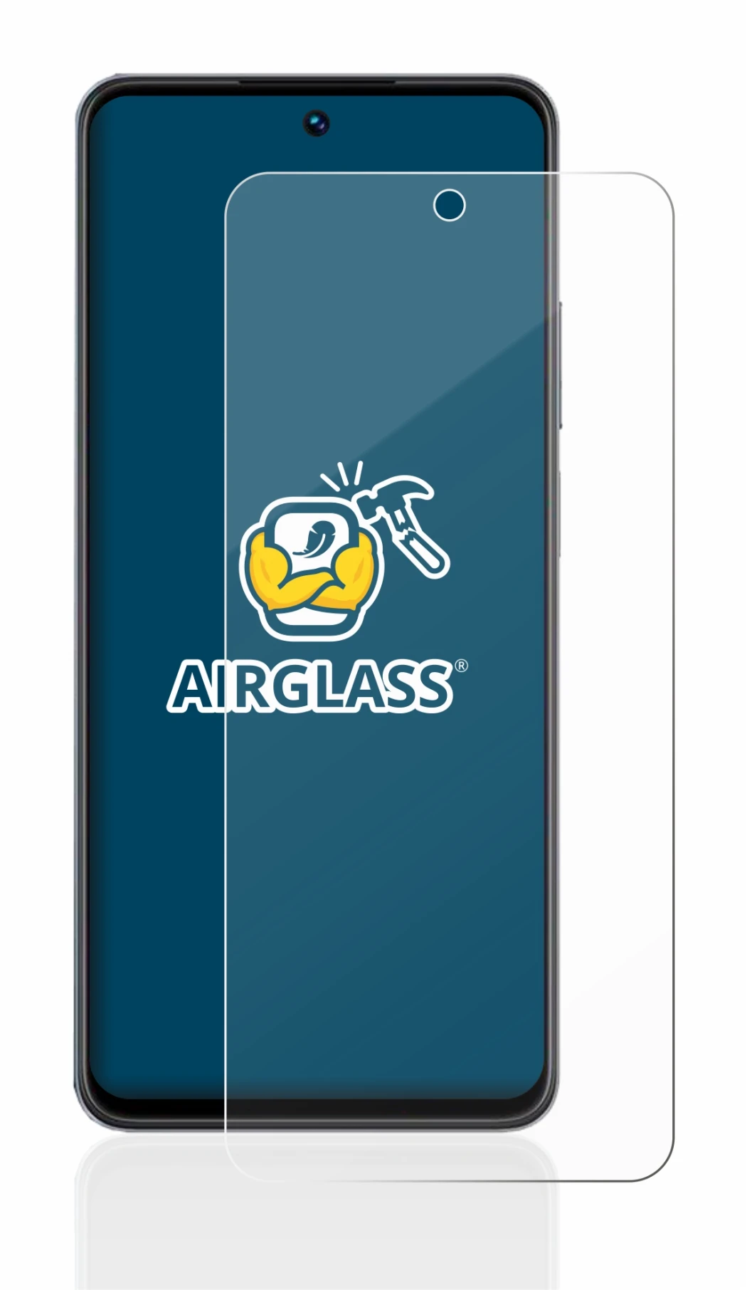Image of the device realme C55 with a wide variety of screen protectors.