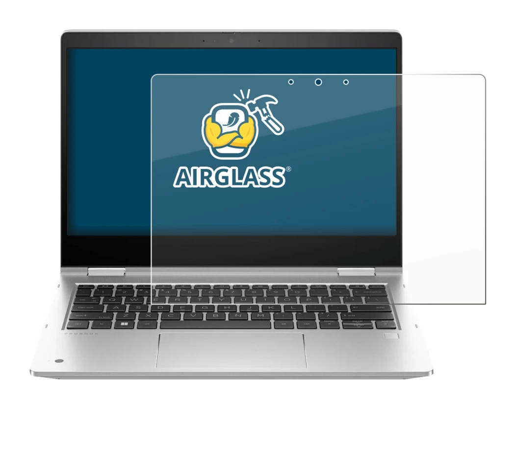 Image of the device HP ProBook x360 435 G10 with a wide variety of screen protectors.