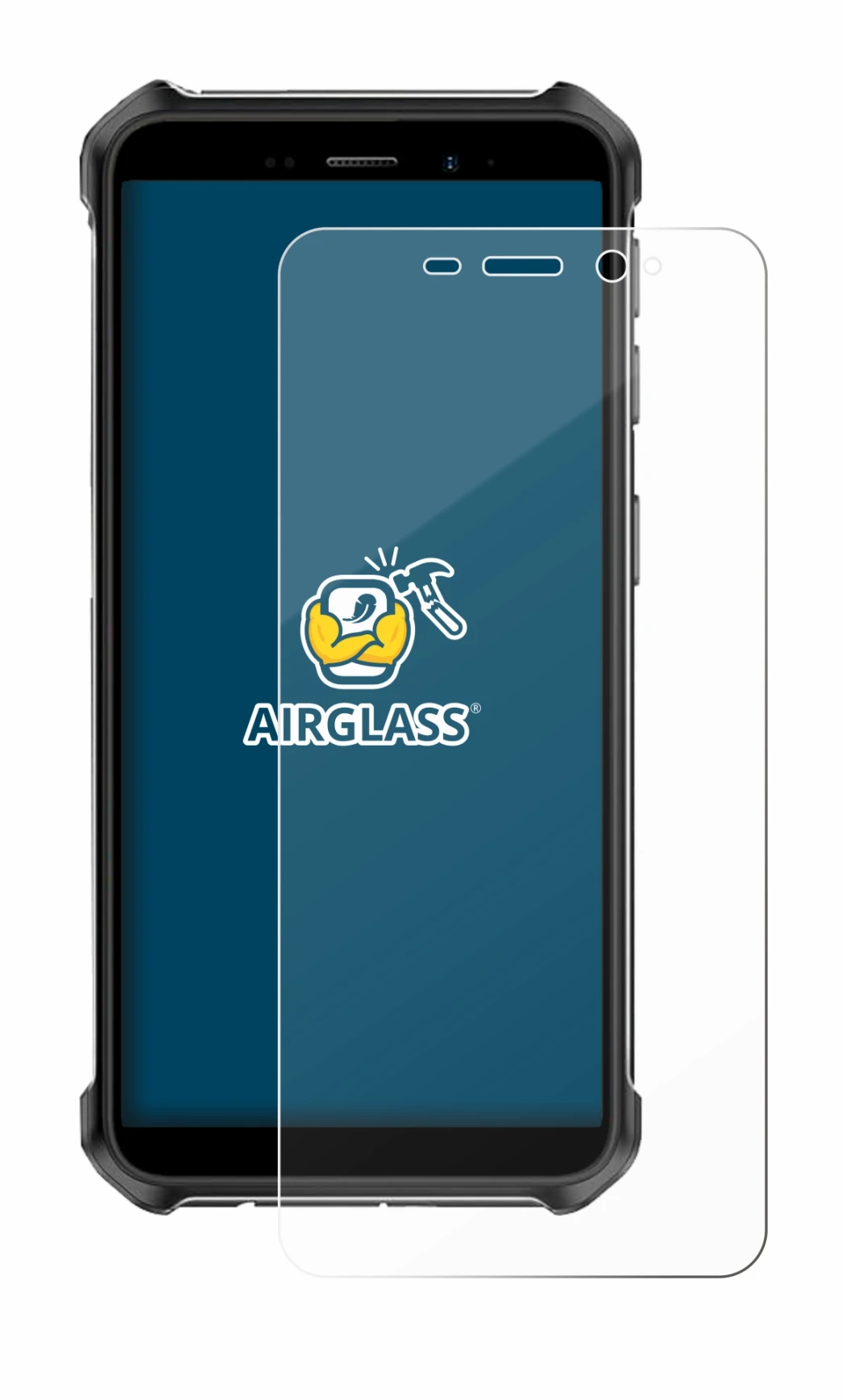 Image of the device Ulefone Armor X12 Pro with a wide variety of screen protectors.