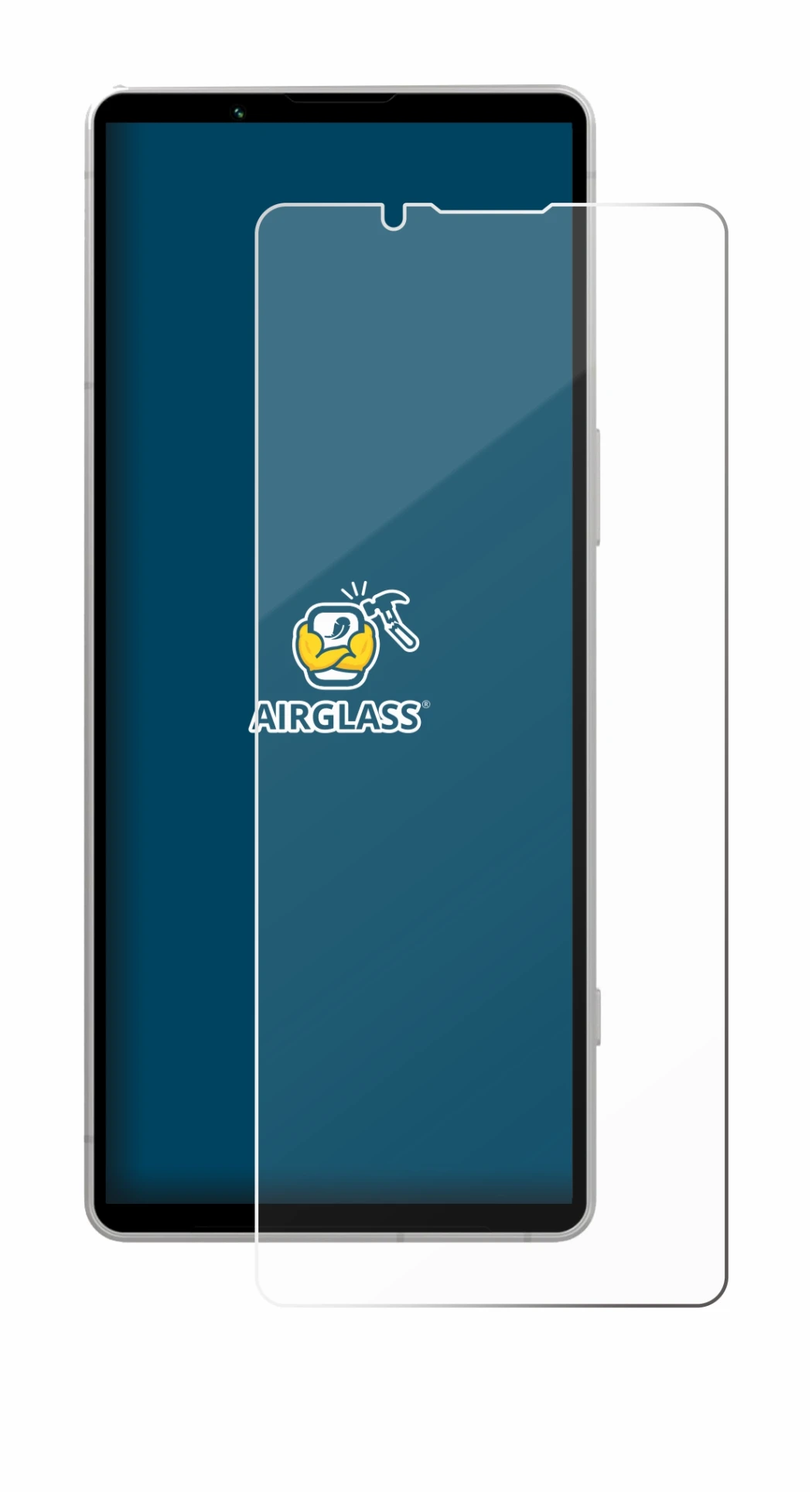 Image of the device Sony Xperia 5 V with a wide variety of screen protectors.