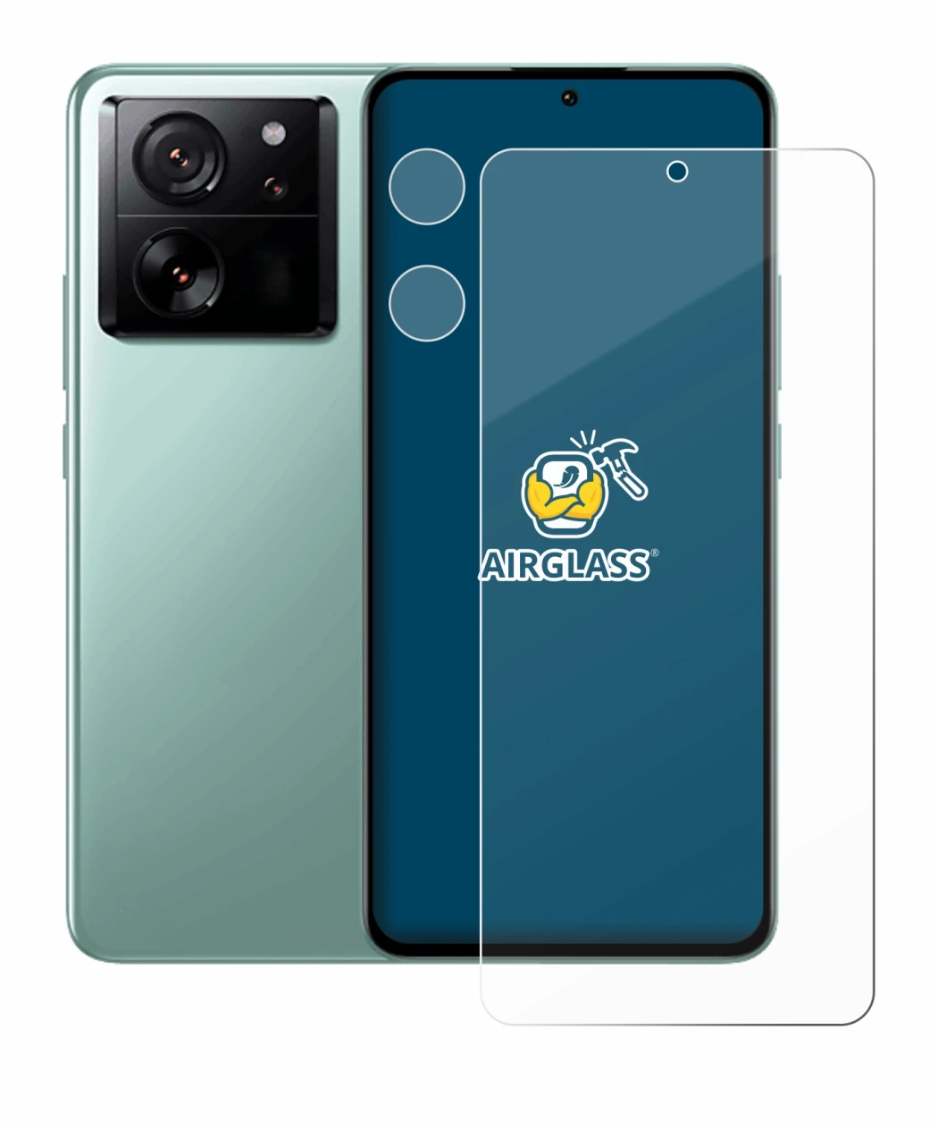 Image of the device Xiaomi 13T Pro (Front+Camera) with a wide variety of screen protectors.