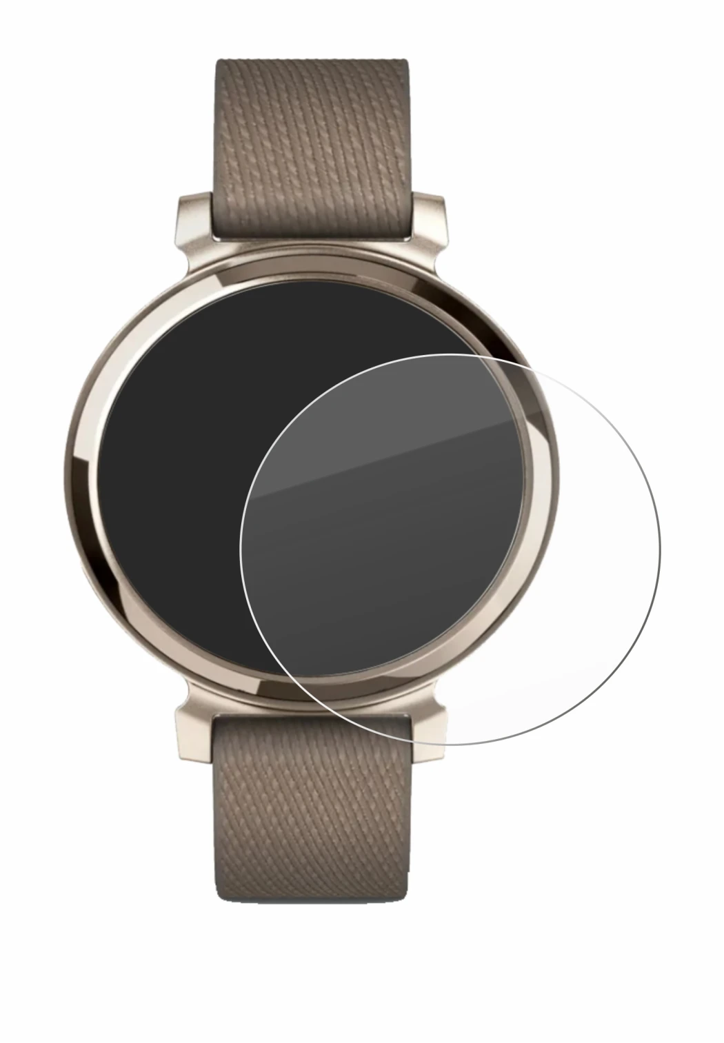 Image of the device Garmin Lily 2 with a wide variety of screen protectors.