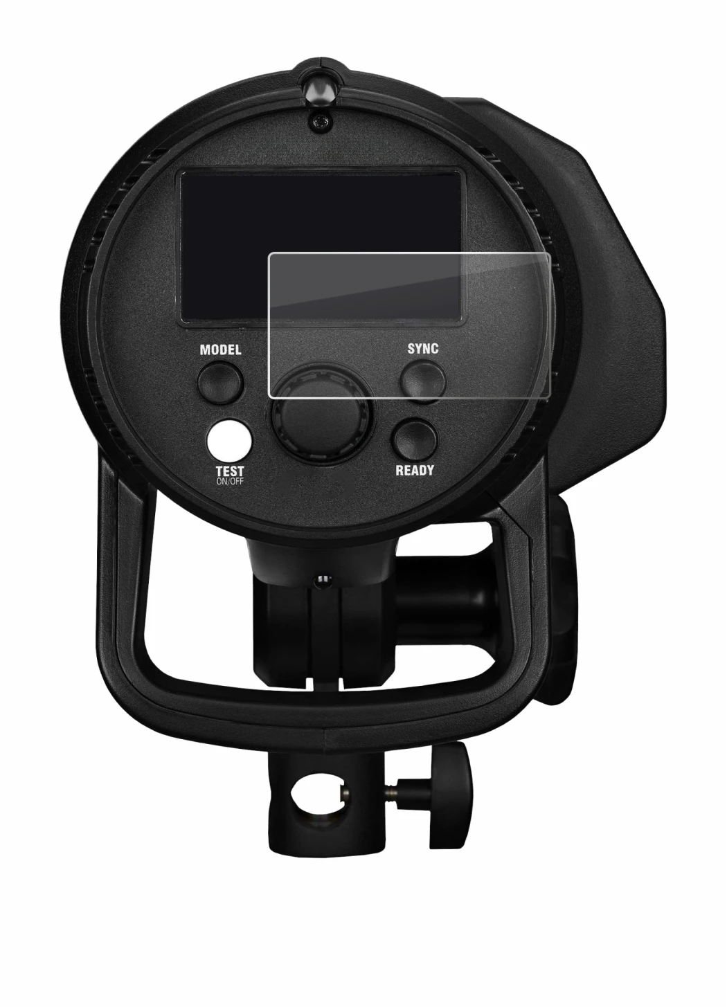 Image of the device Profoto B1X with a wide variety of screen protectors.