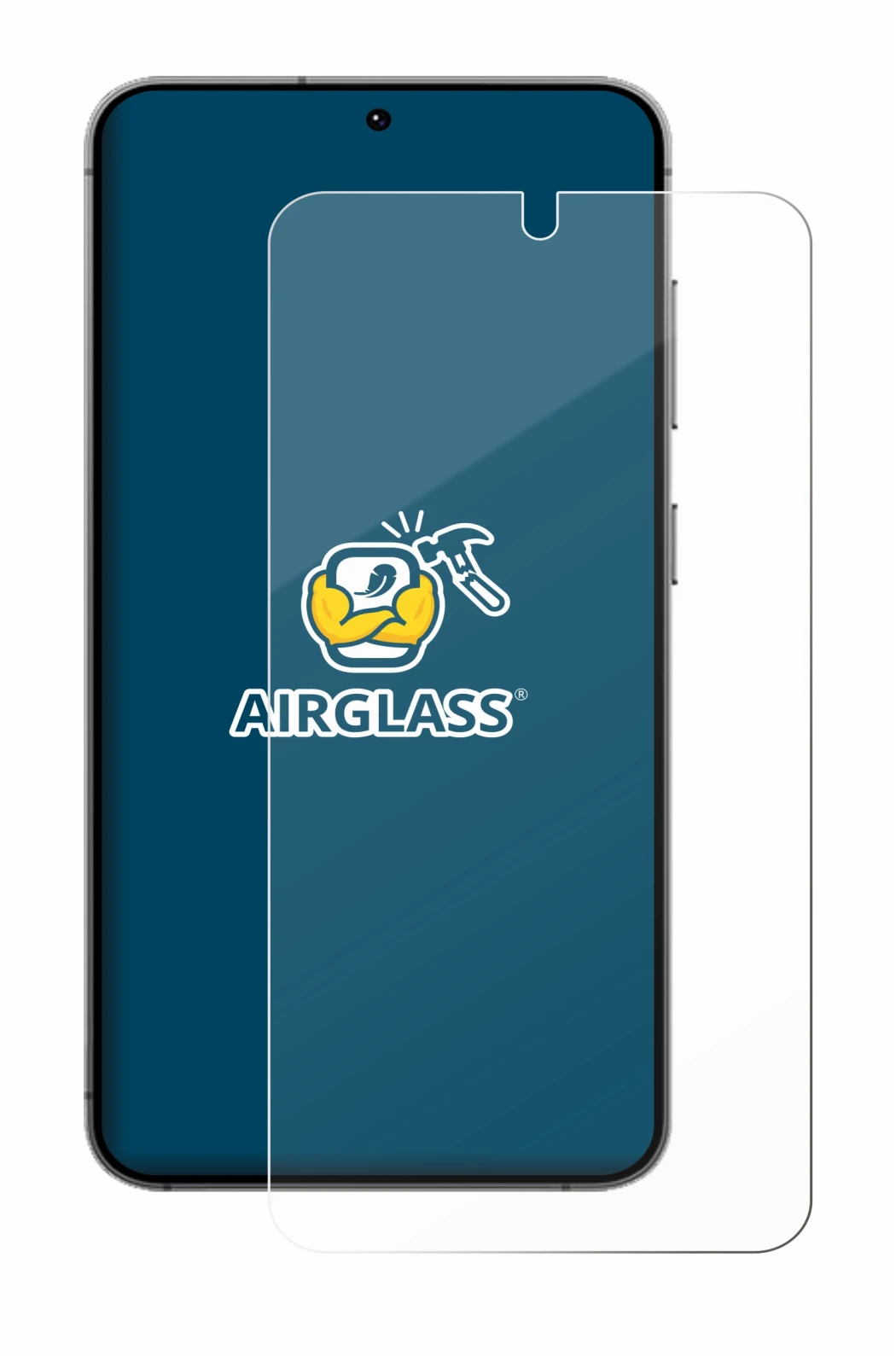 Image of the device Samsung Galaxy S24 with a wide variety of screen protectors.