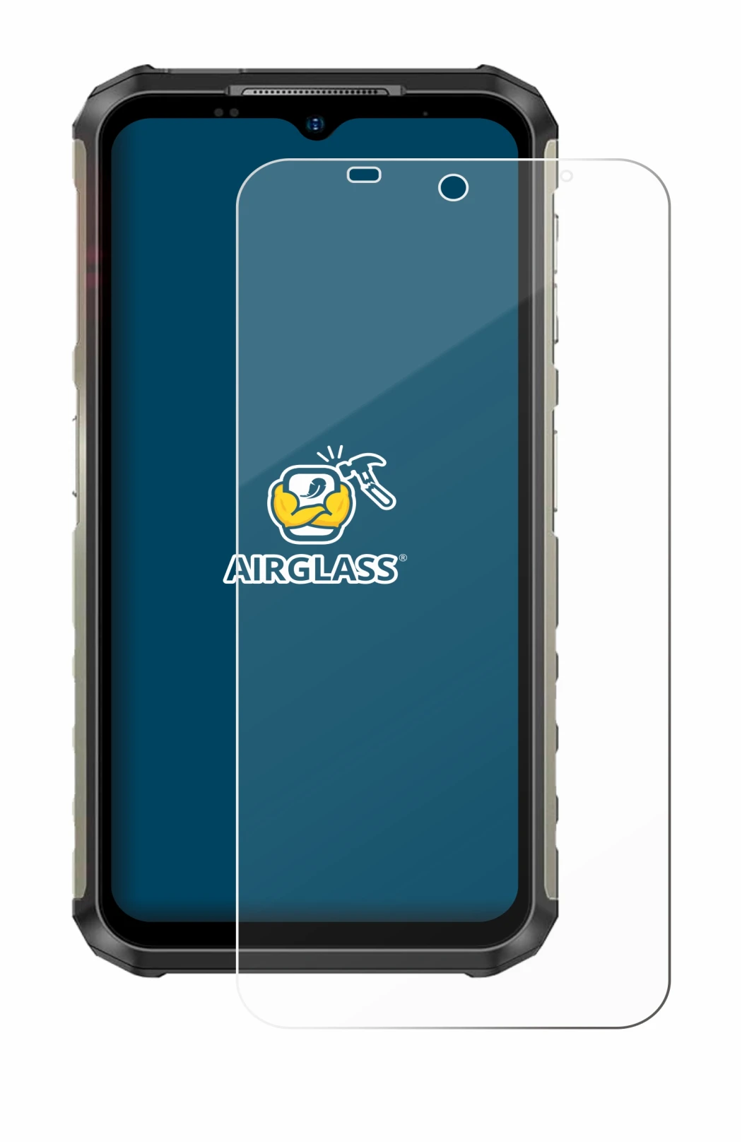 Image of the device Ulefone Armor 22 with a wide variety of screen protectors.