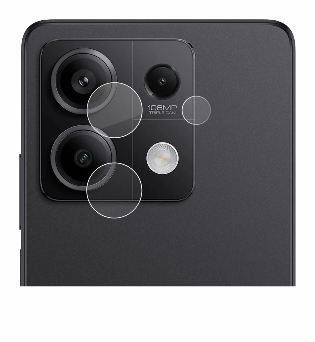 Image of the device Xiaomi Redmi Note 13 Pro 5G (ONLY Camera Lens) with a wide variety of screen protectors.