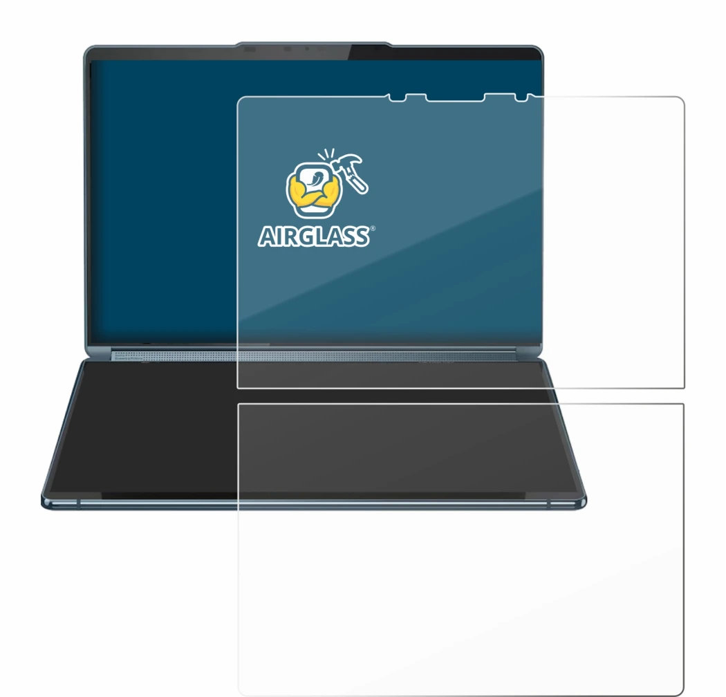 Image of the device Lenovo Yoga Book 9i Gen 9 with a wide variety of screen protectors.