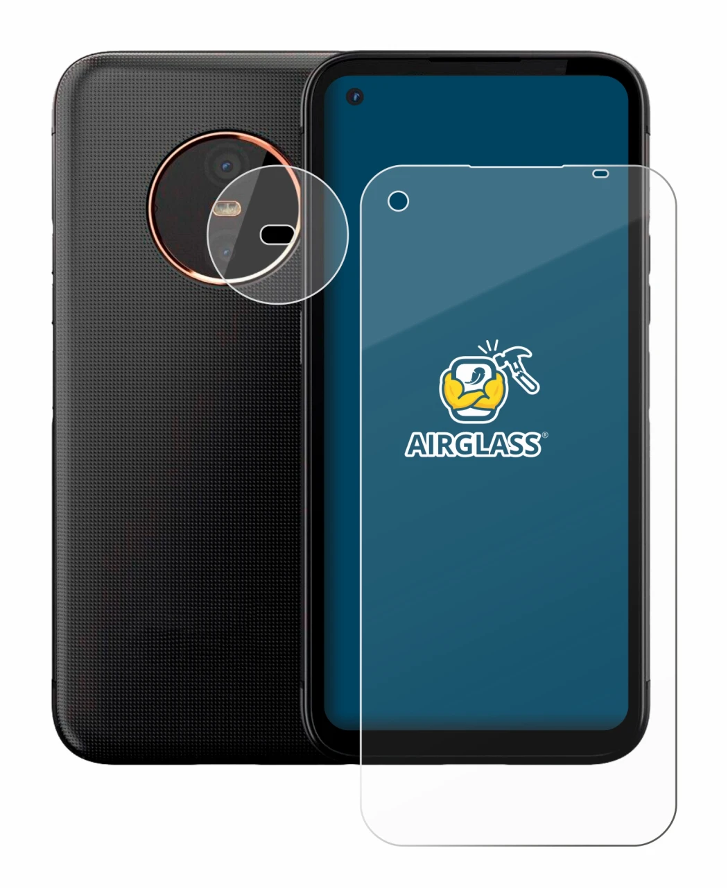 Image of the device Gigaset GX6 Pro (Front+Camera) with a wide variety of screen protectors.