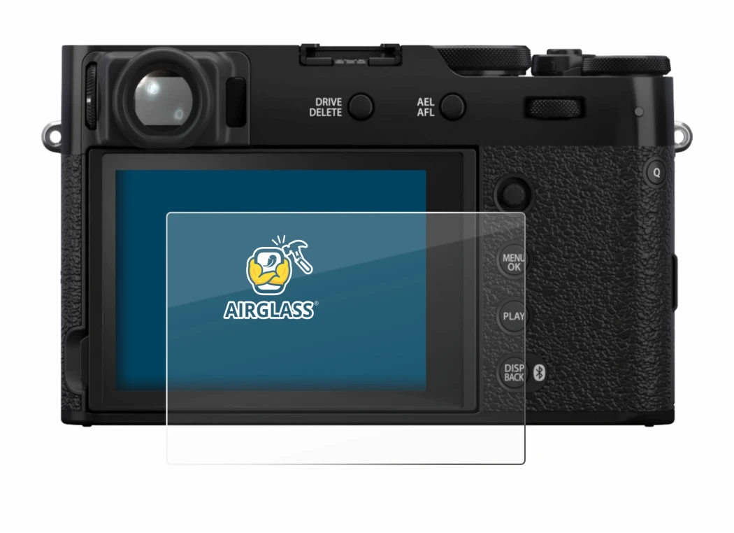 Image of the device Fujifilm X100VI with a wide variety of screen protectors.