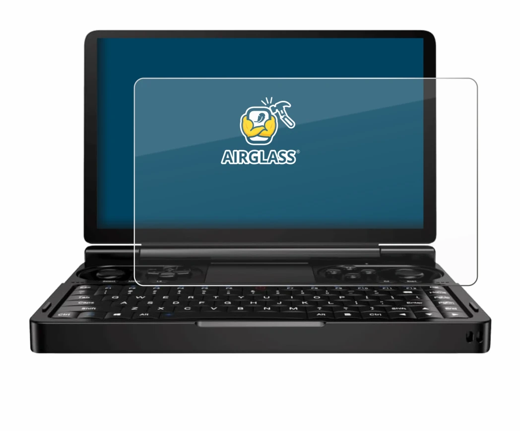 Image of the device GPD Win Mini (2024) with a wide variety of screen protectors.