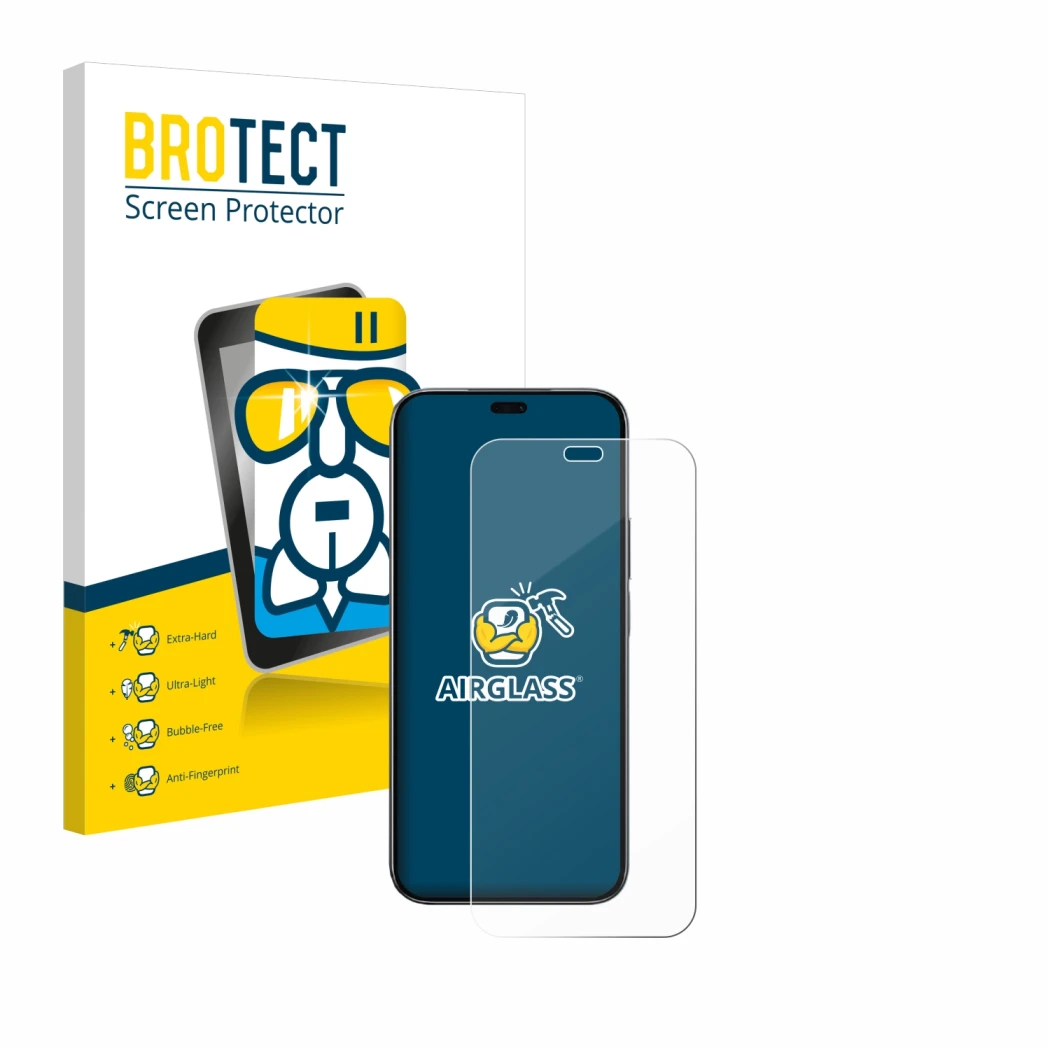 Front side of a product packaging with the brand logo BROTECT. Next to it is the device Honor 200 Lite shown with the correspo