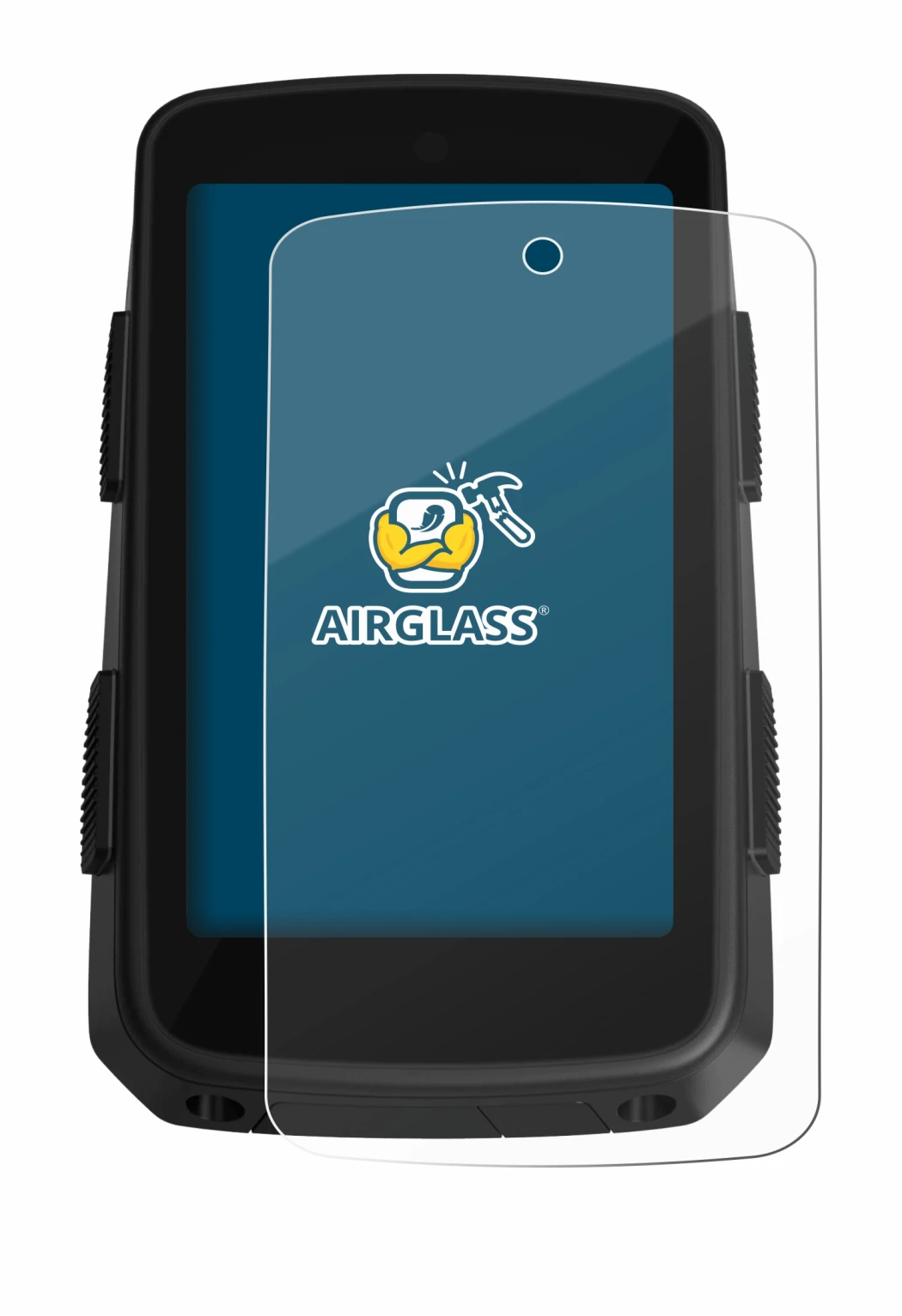 Image of the device Hammerhead Karoo 3 with a wide variety of screen protectors.